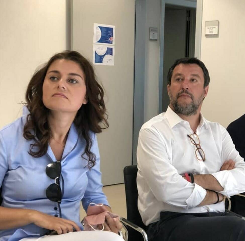 Susanna Ceccardi e Matteo Salvini