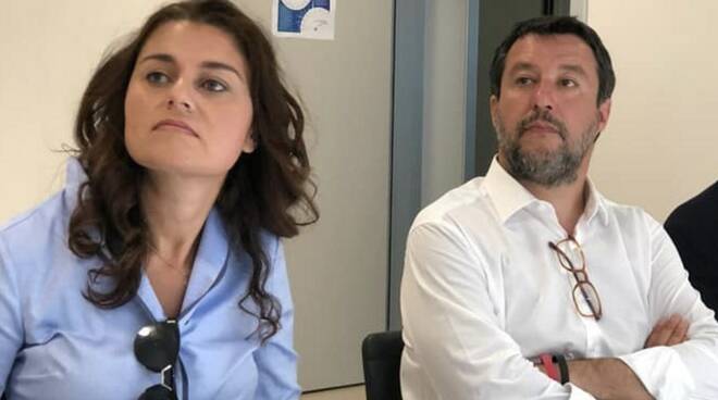 Susanna Ceccardi e Matteo Salvini