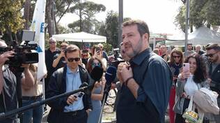 matteo salvini a marina di massa