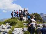 pian della fioba escursione escursionisti alpi apuane in vetta col bus