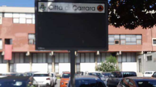 pannello informativo protezione civile carrara 08-2024